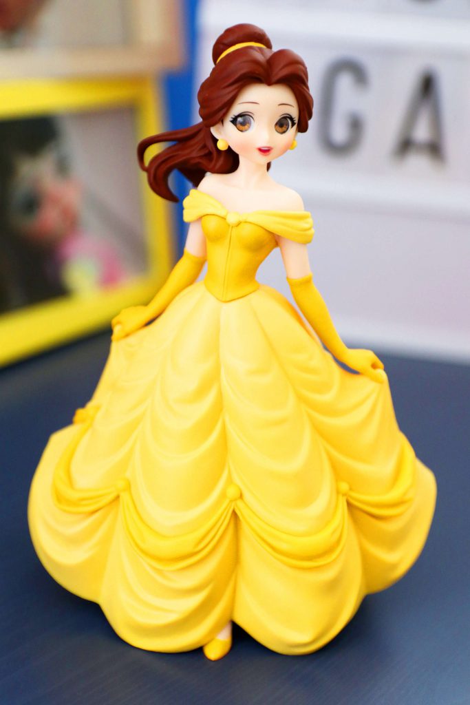 beauty and the beast crystal figurine