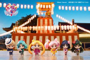 Pretty Sailor Moon Petit Chara girls in yukata!